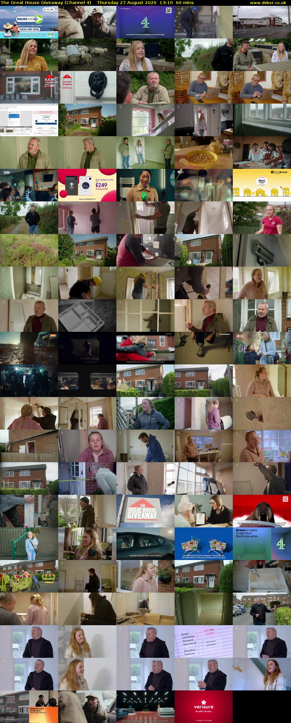 The Great House Giveaway (Channel 4) Thursday 27 August 2026 13:10 - 14:10
