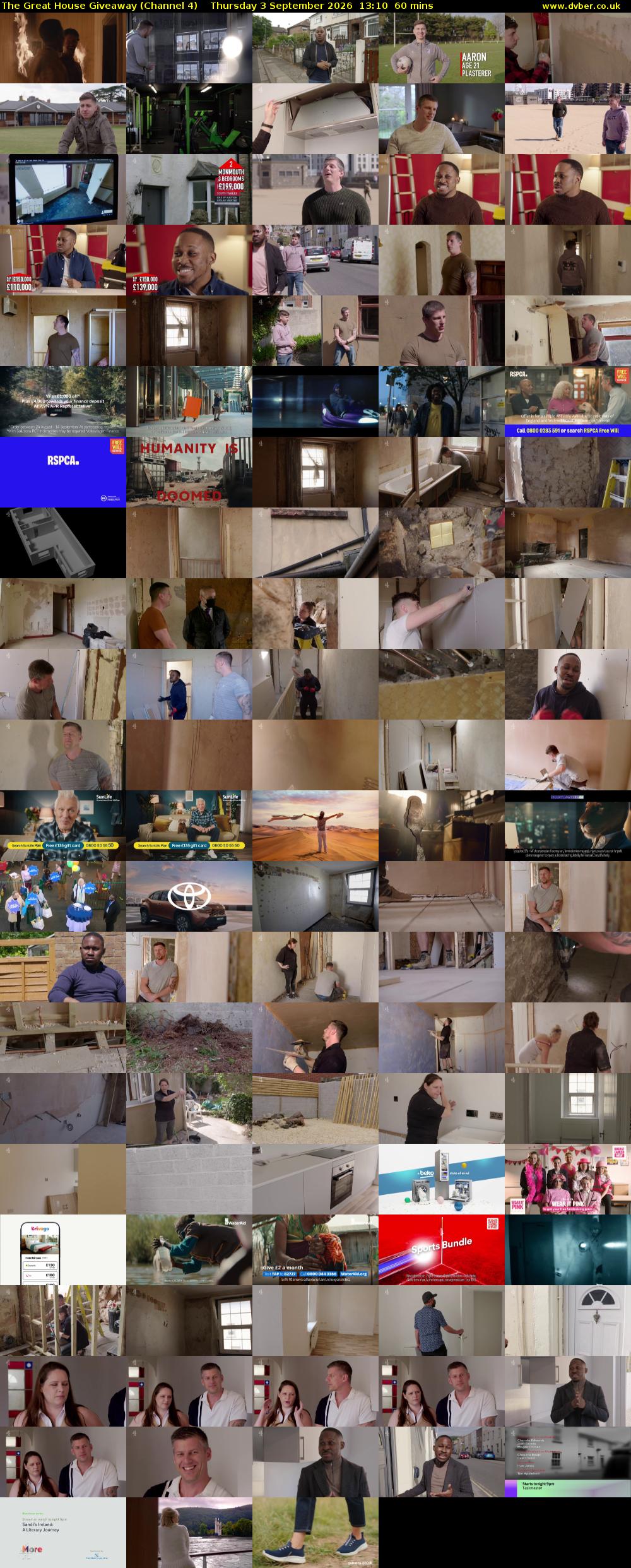 The Great House Giveaway (Channel 4) Thursday 3 September 2026 13:10 - 14:10