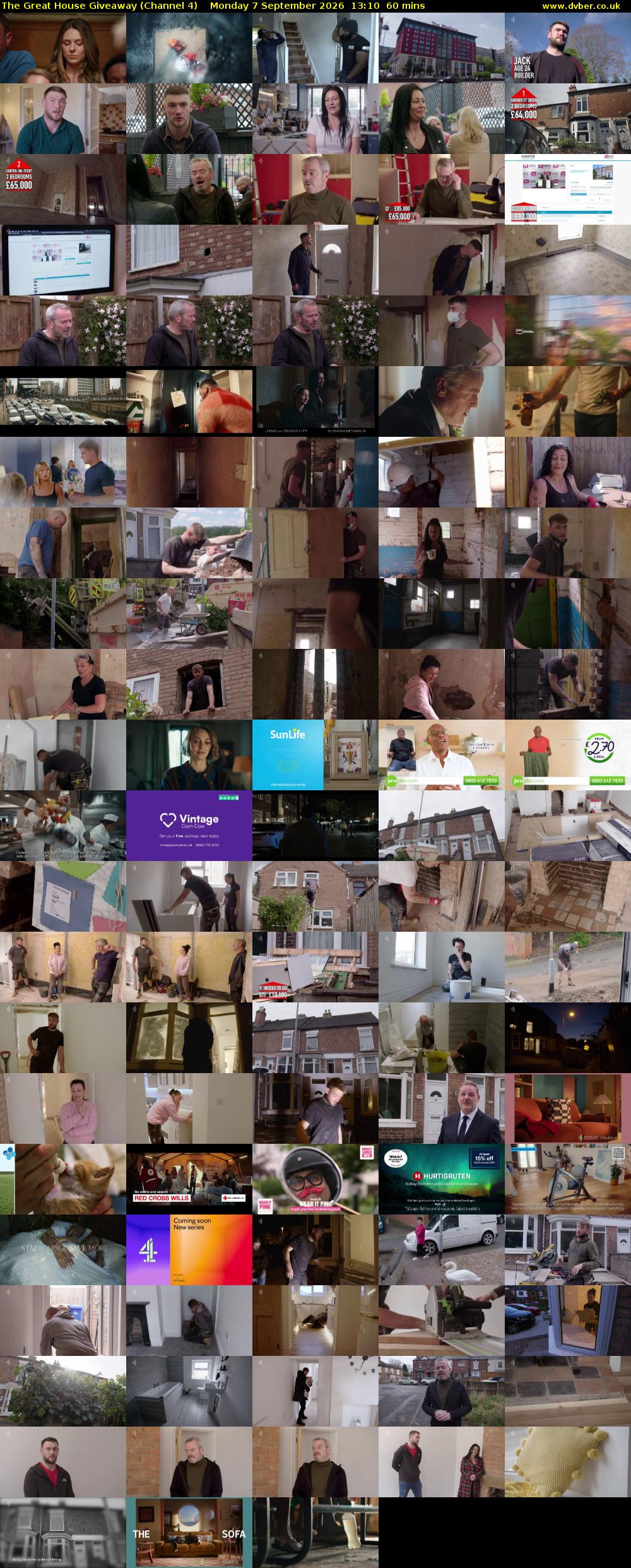 The Great House Giveaway (Channel 4) Monday 7 September 2026 13:10 - 14:10