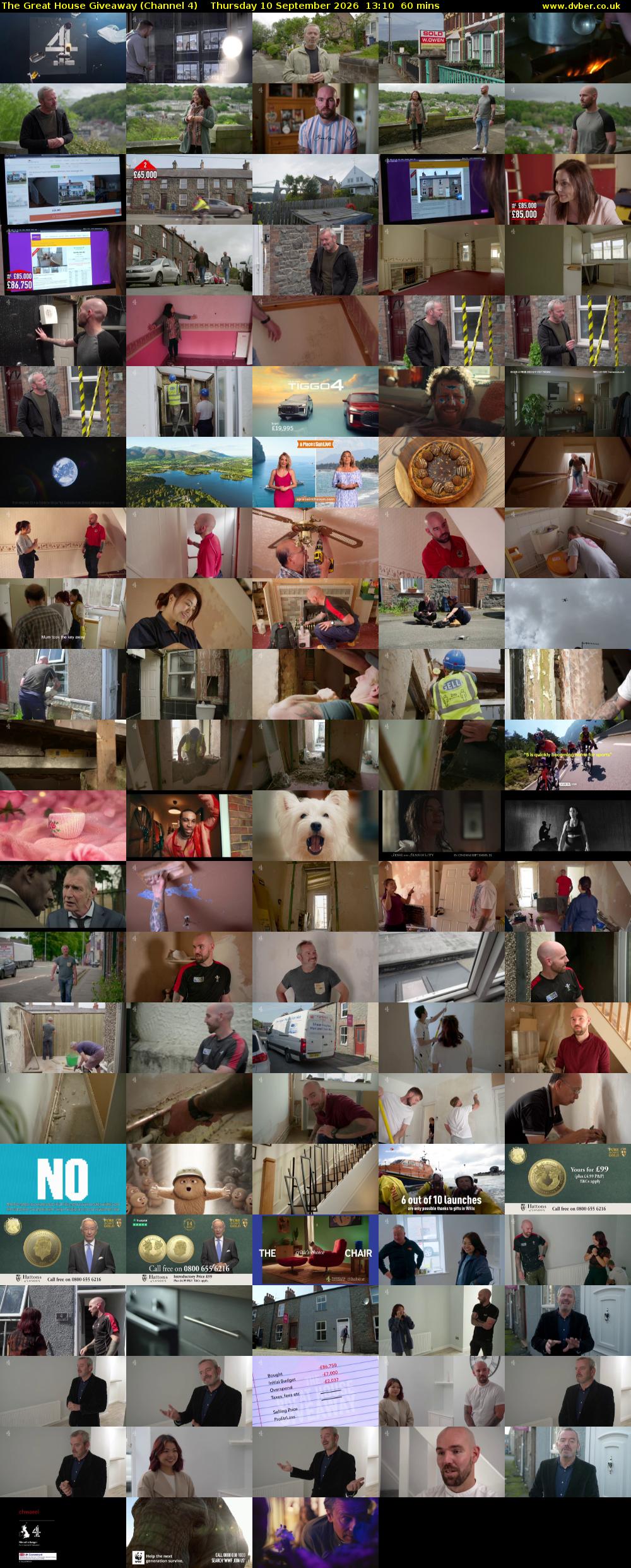 The Great House Giveaway (Channel 4) Thursday 10 September 2026 13:10 - 14:10