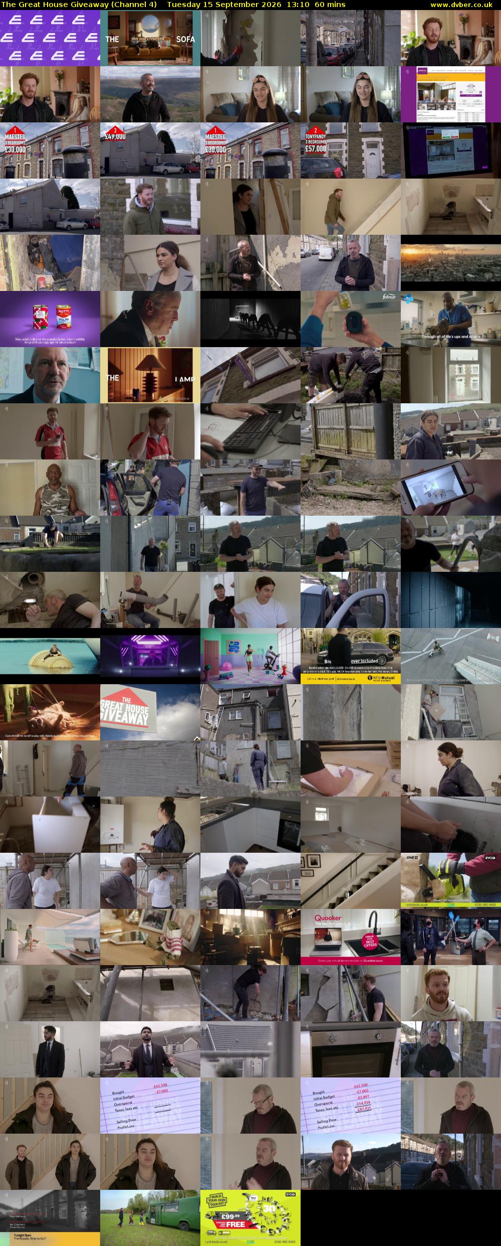 The Great House Giveaway (Channel 4) Tuesday 15 September 2026 13:10 - 14:10