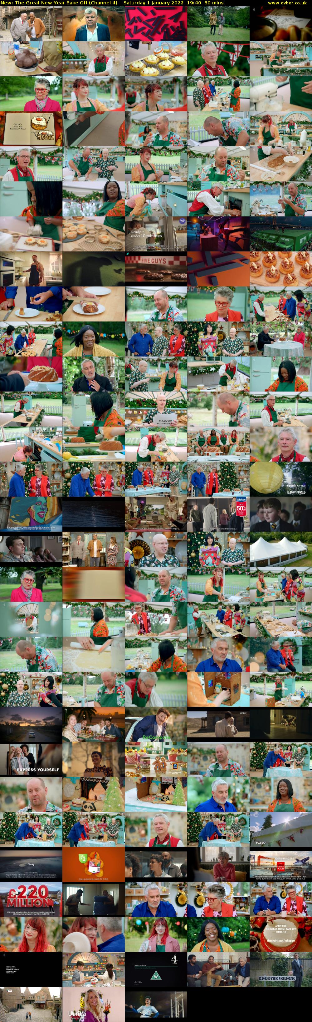 The Great New Year Bake Off (Channel 4) Saturday 1 January 2022 19:40 - 21:00