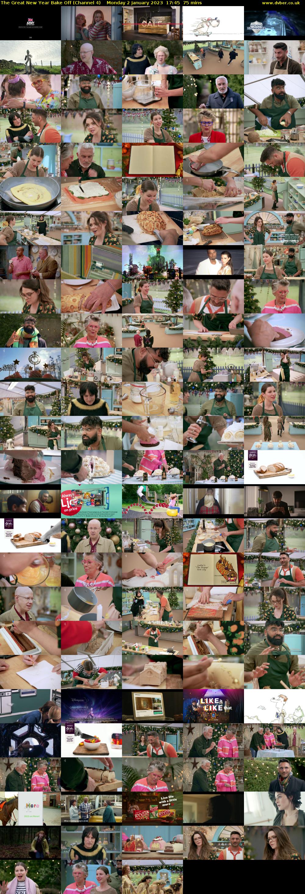 The Great New Year Bake Off (Channel 4) Monday 2 January 2023 17:45 - 19:00