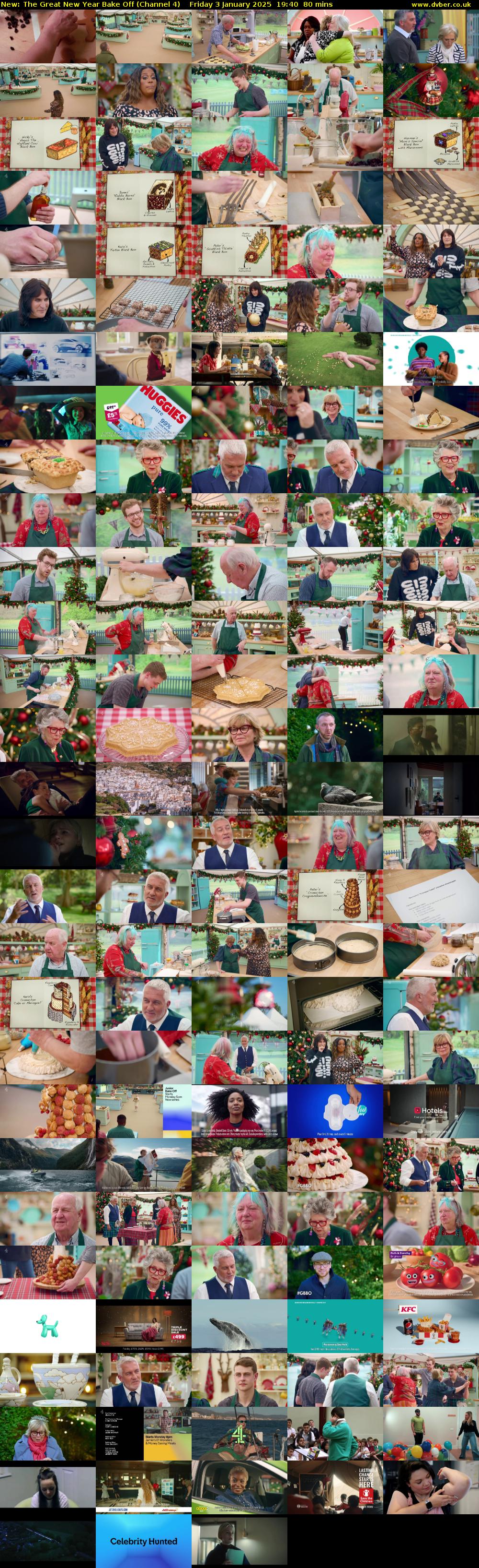 The Great New Year Bake Off (Channel 4) Friday 3 January 2025 19:40 - 21:00