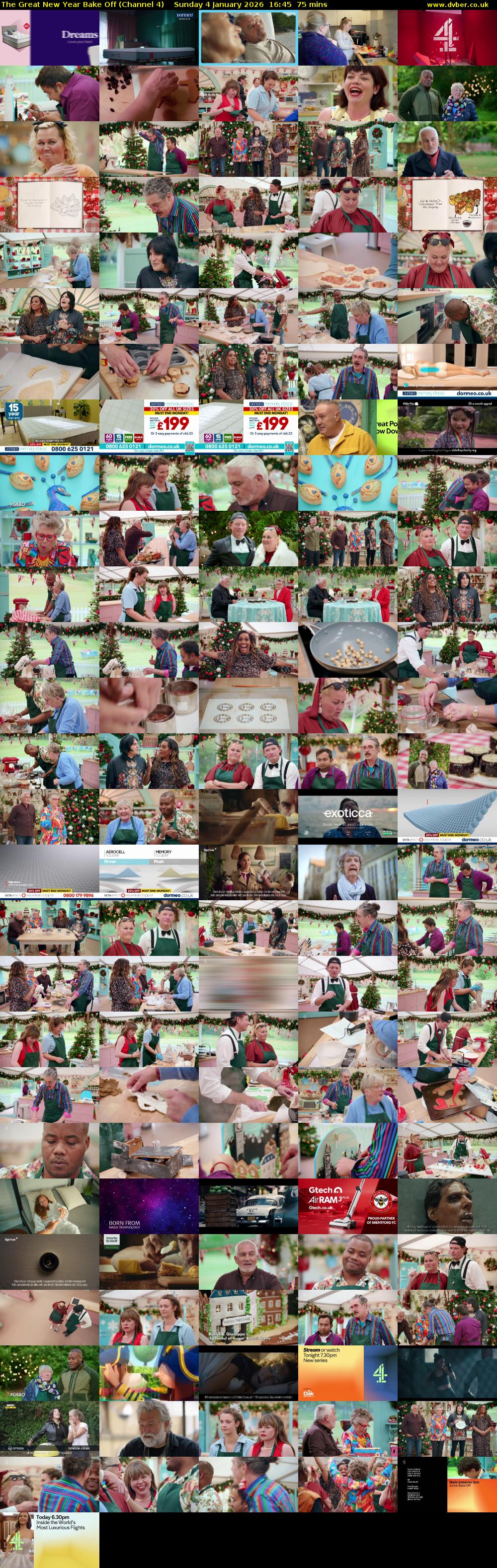 The Great New Year Bake Off (Channel 4) Sunday 4 January 2026 16:45 - 18:00