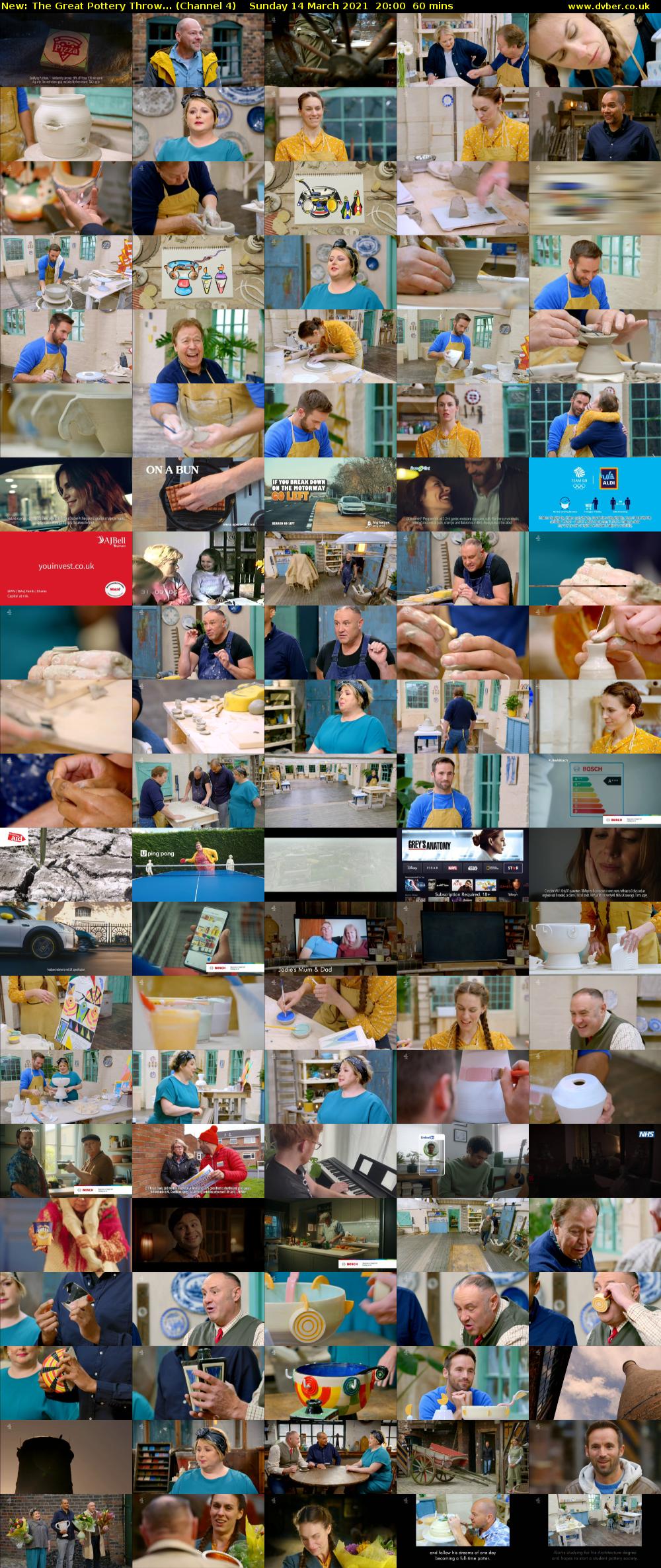 The Great Pottery Throw... (Channel 4) Sunday 14 March 2021 20:00 - 21:00