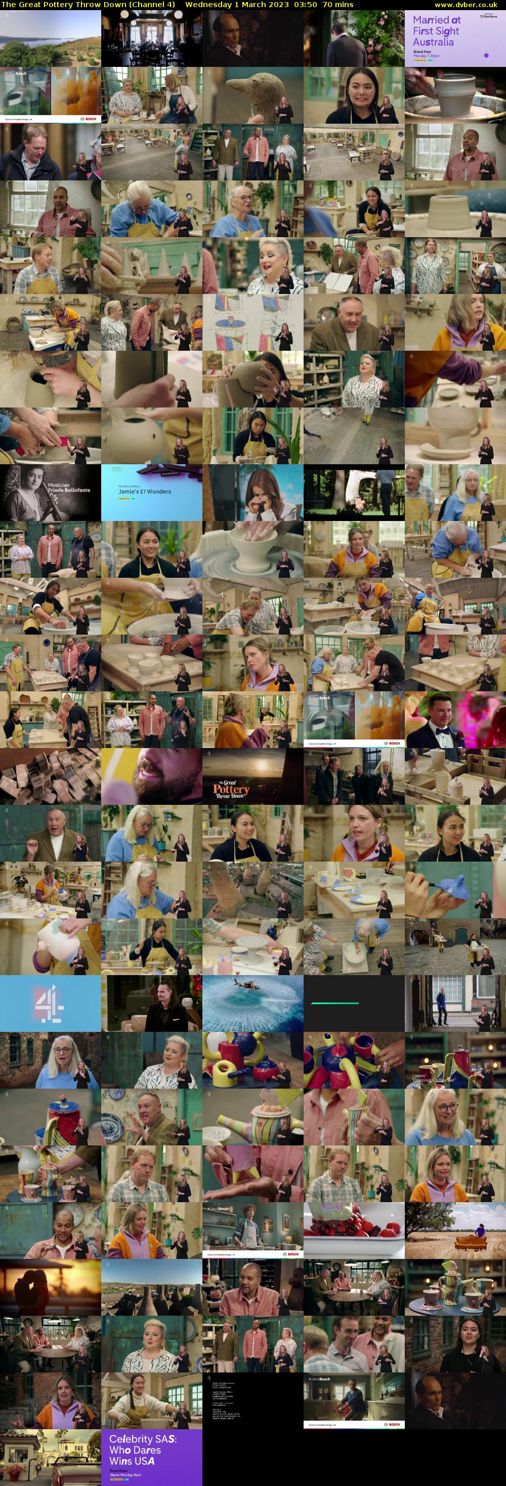 The Great Pottery Throw Down (Channel 4) Wednesday 1 March 2023 03:50 - 05:00