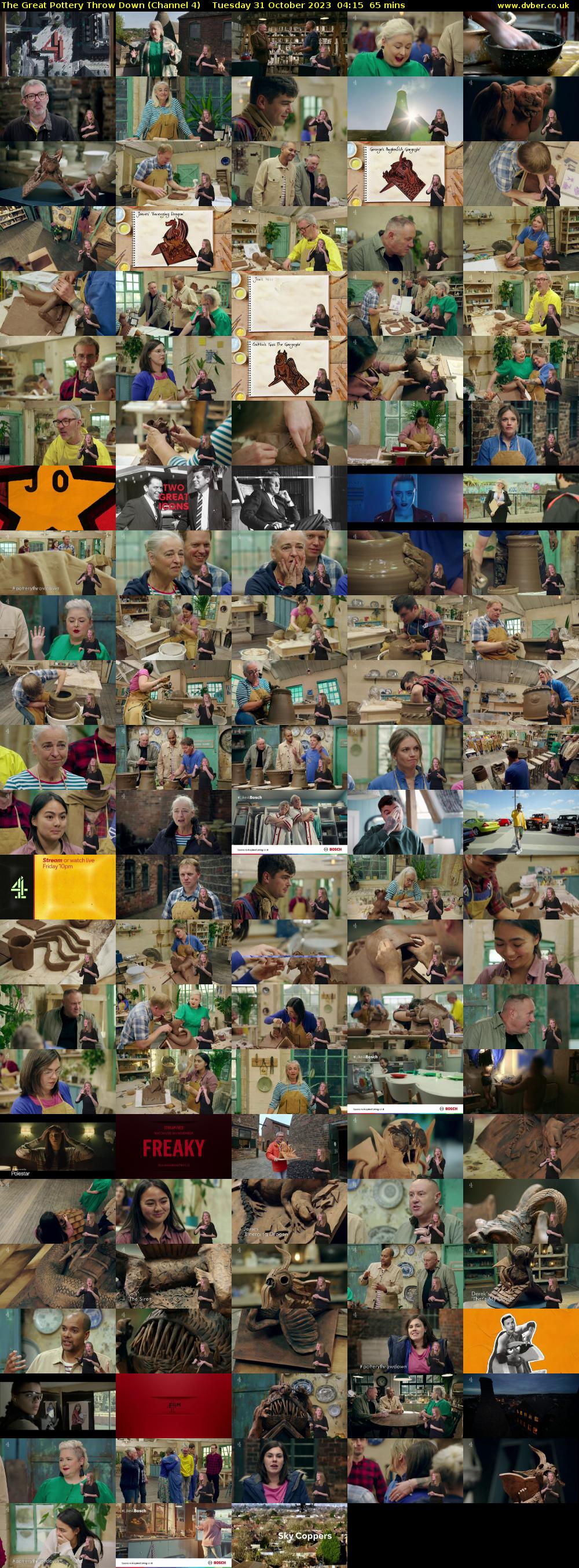 The Great Pottery Throw Down (Channel 4) Tuesday 31 October 2023 04:15 - 05:20
