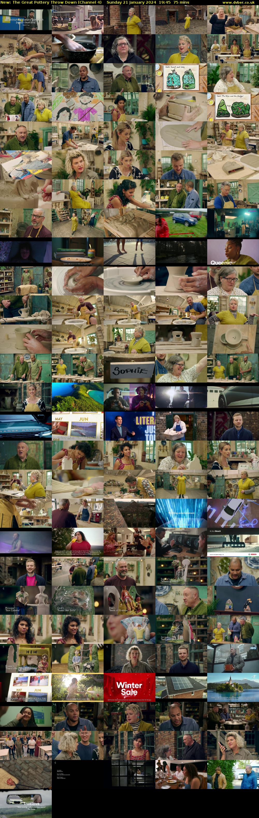 The Great Pottery Throw Down (Channel 4) Sunday 21 January 2024 19:45 - 21:00