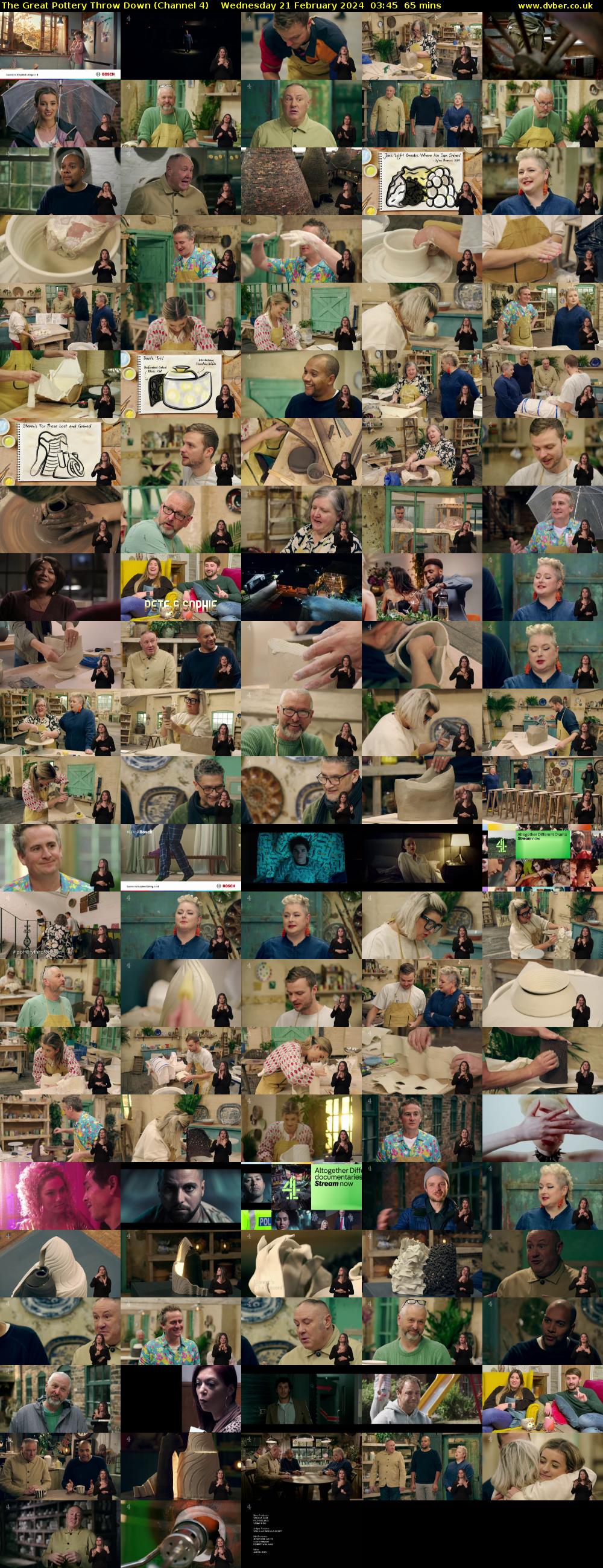 The Great Pottery Throw Down (Channel 4) Wednesday 21 February 2024 03:45 - 04:50
