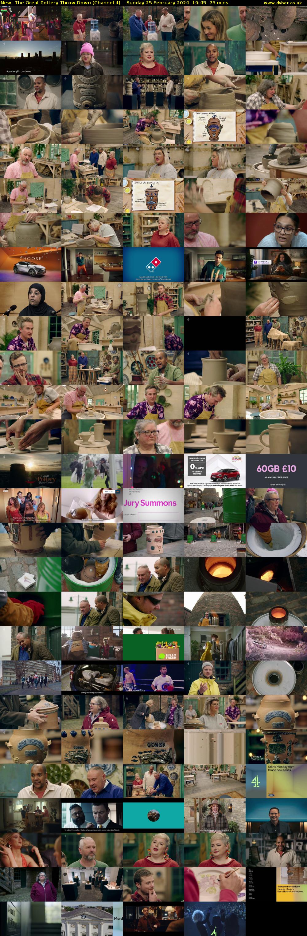 The Great Pottery Throw Down (Channel 4) Sunday 25 February 2024 19:45 - 21:00