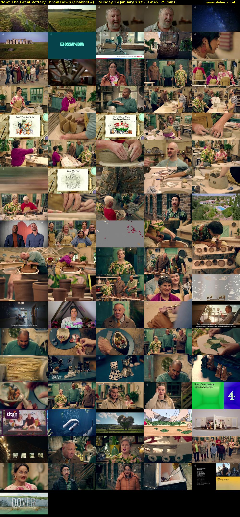 The Great Pottery Throw Down (Channel 4) Sunday 19 January 2025 19:45 - 21:00