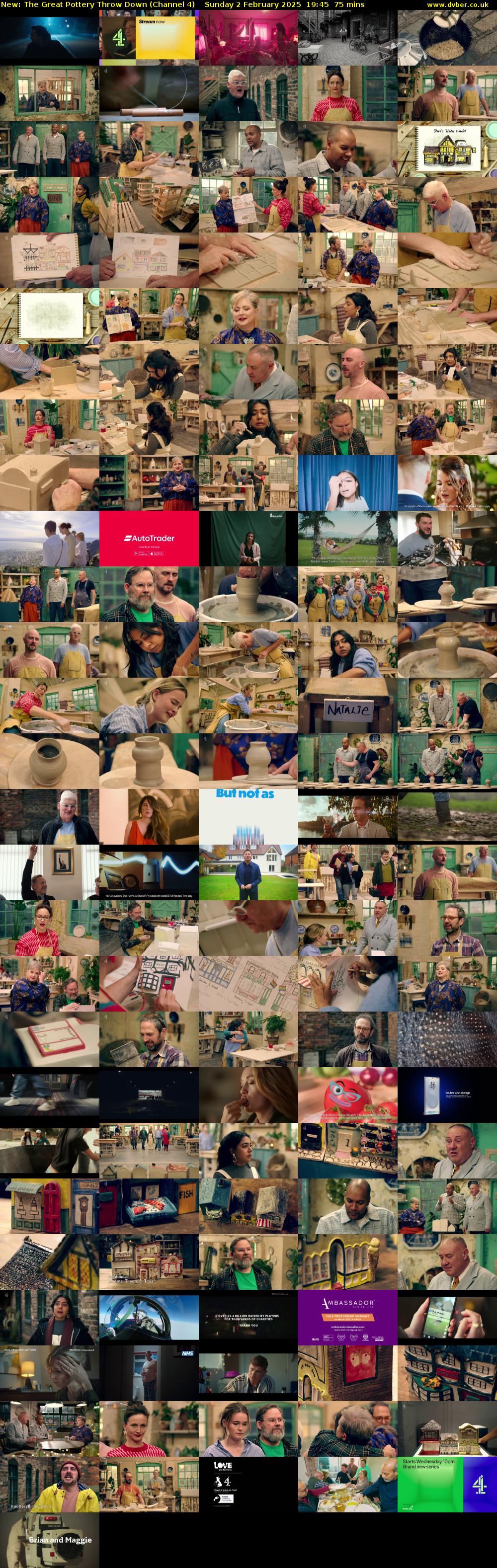 The Great Pottery Throw Down (Channel 4) Sunday 2 February 2025 19:45 - 21:00