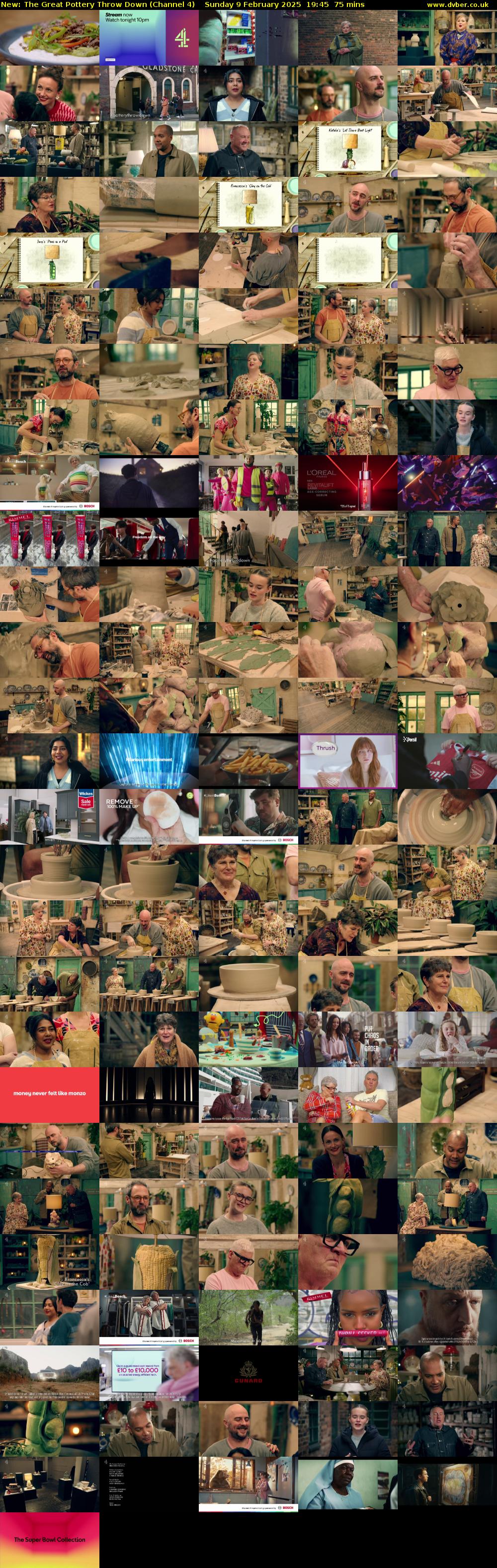 The Great Pottery Throw Down (Channel 4) Sunday 9 February 2025 19:45 - 21:00