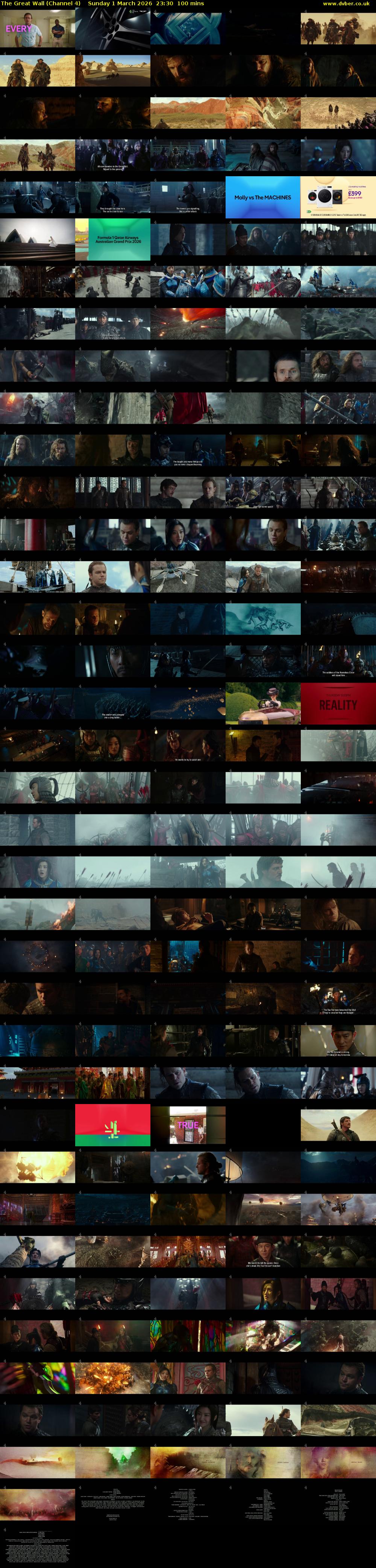 The Great Wall (Channel 4) Sunday 1 March 2026 23:30 - 01:10