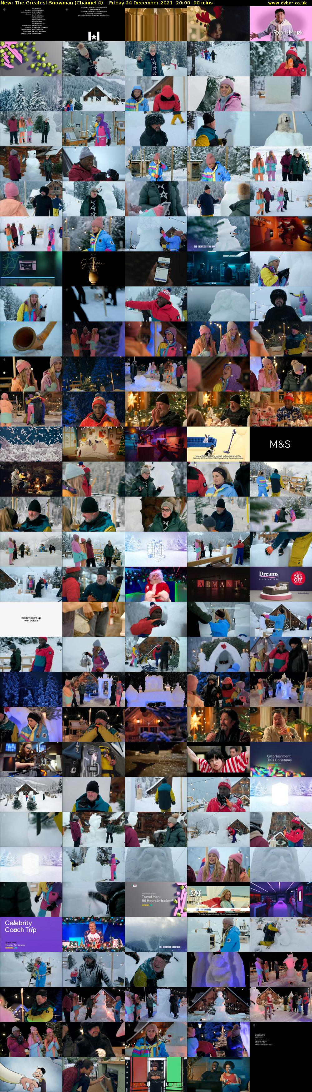 The Greatest Snowman (Channel 4) Friday 24 December 2021 20:00 - 21:30