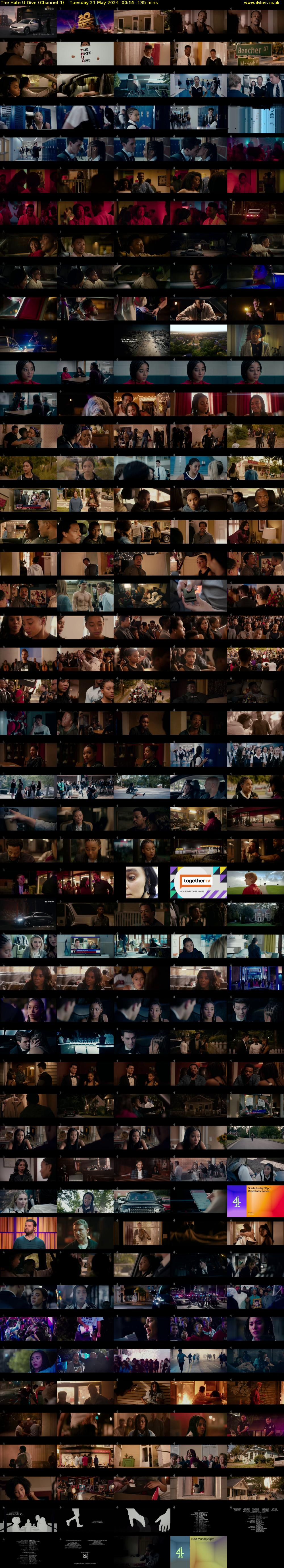 The Hate U Give (Channel 4) Tuesday 21 May 2024 00:55 - 03:10