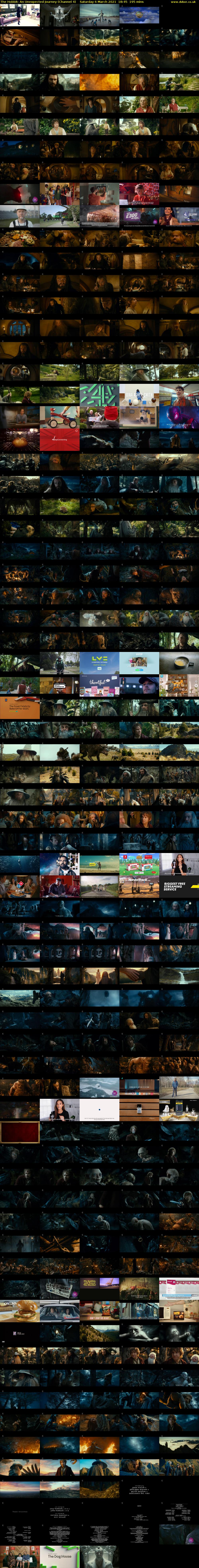 The Hobbit: An Unexpected Journey (Channel 4) Saturday 6 March 2021 18:45 - 22:00