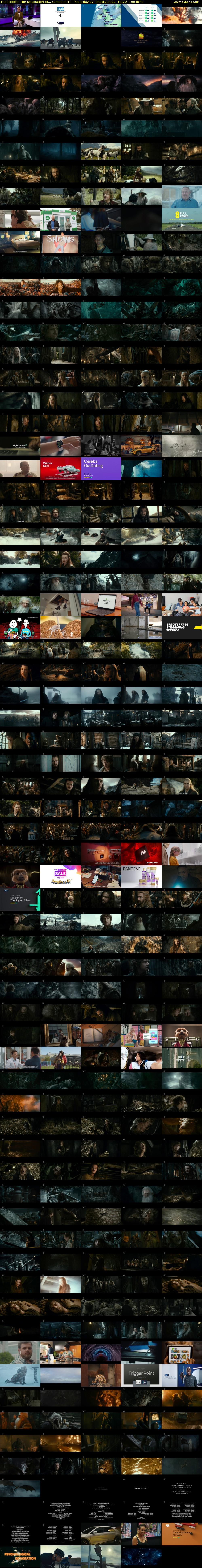 The Hobbit: The Desolation of... (Channel 4) Saturday 22 January 2022 18:20 - 21:30