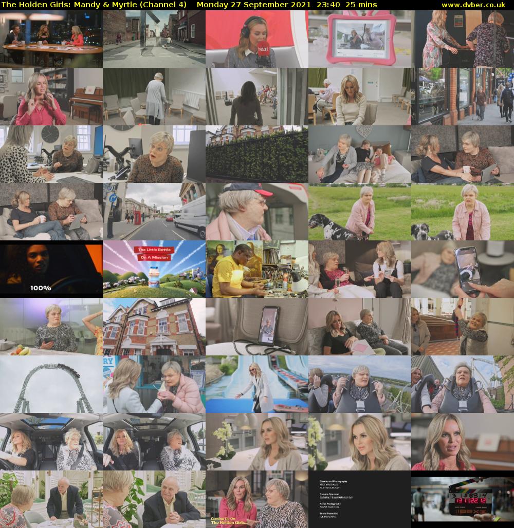The Holden Girls: Mandy & Myrtle (Channel 4) Monday 27 September 2021 23:40 - 00:05