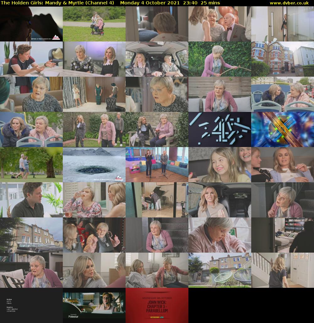 The Holden Girls: Mandy & Myrtle (Channel 4) Monday 4 October 2021 23:40 - 00:05