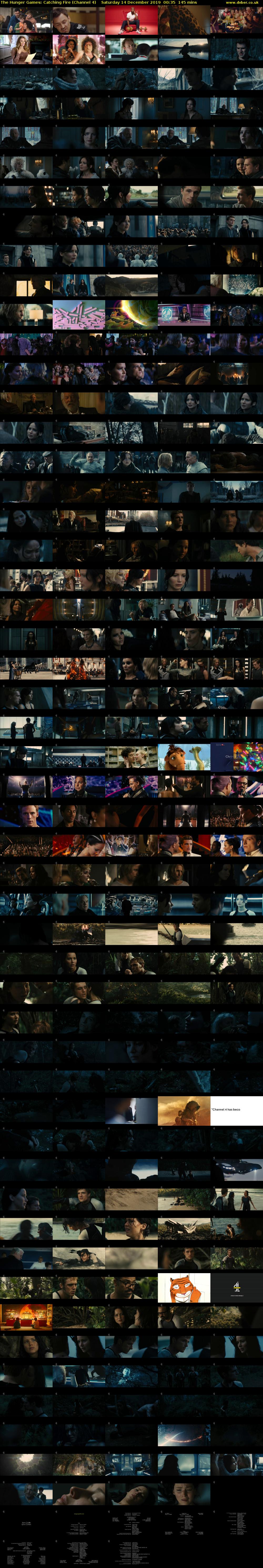 The Hunger Games: Catching Fire (Channel 4) Saturday 14 December 2019 00:35 - 03:00