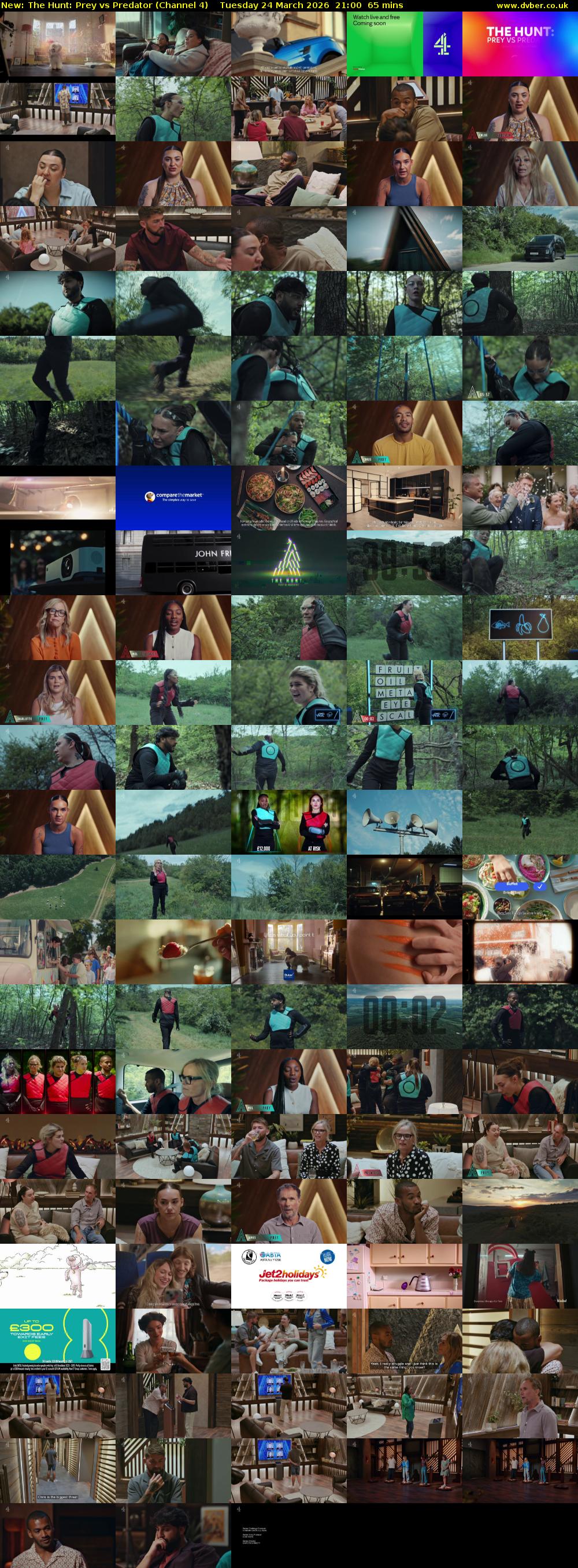 The Hunt: Prey vs Predator (Channel 4) Tuesday 24 March 2026 21:00 - 22:05