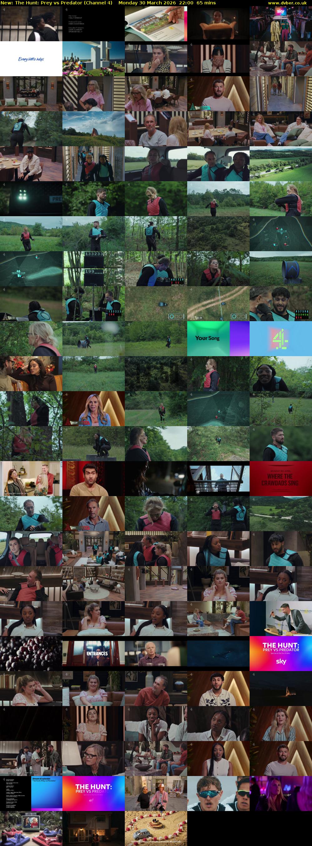 The Hunt: Prey vs Predator (Channel 4) Monday 30 March 2026 22:00 - 23:05