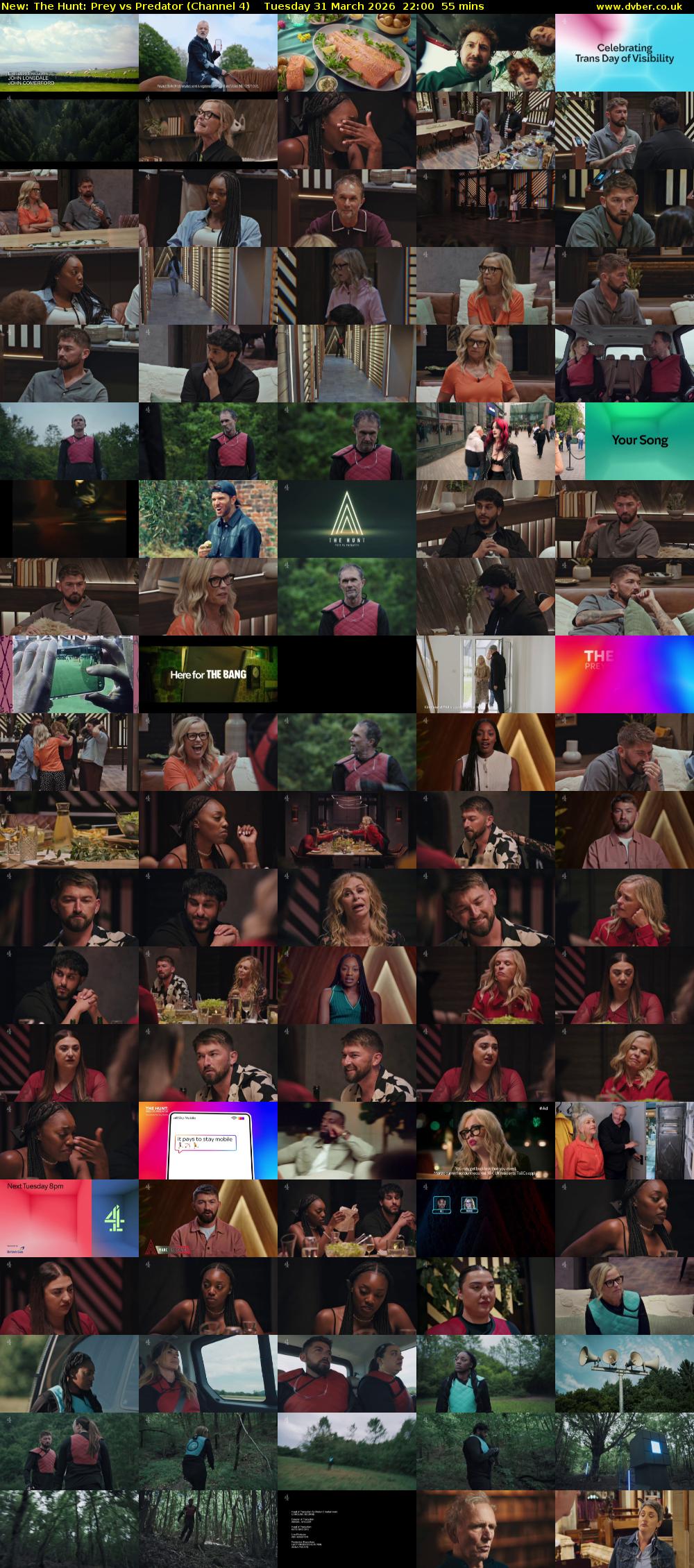 The Hunt: Prey vs Predator (Channel 4) Tuesday 31 March 2026 22:00 - 22:55