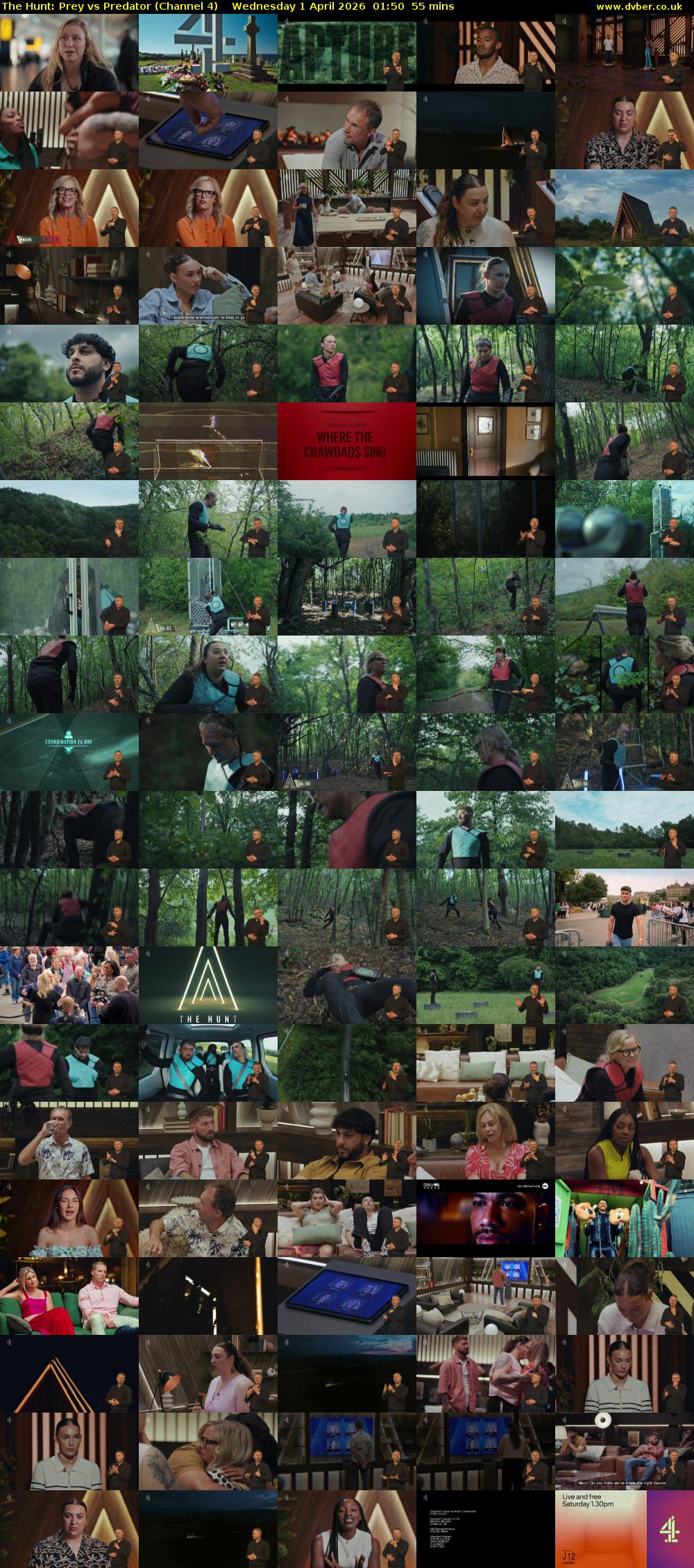 The Hunt: Prey vs Predator (Channel 4) Wednesday 1 April 2026 01:50 - 02:45