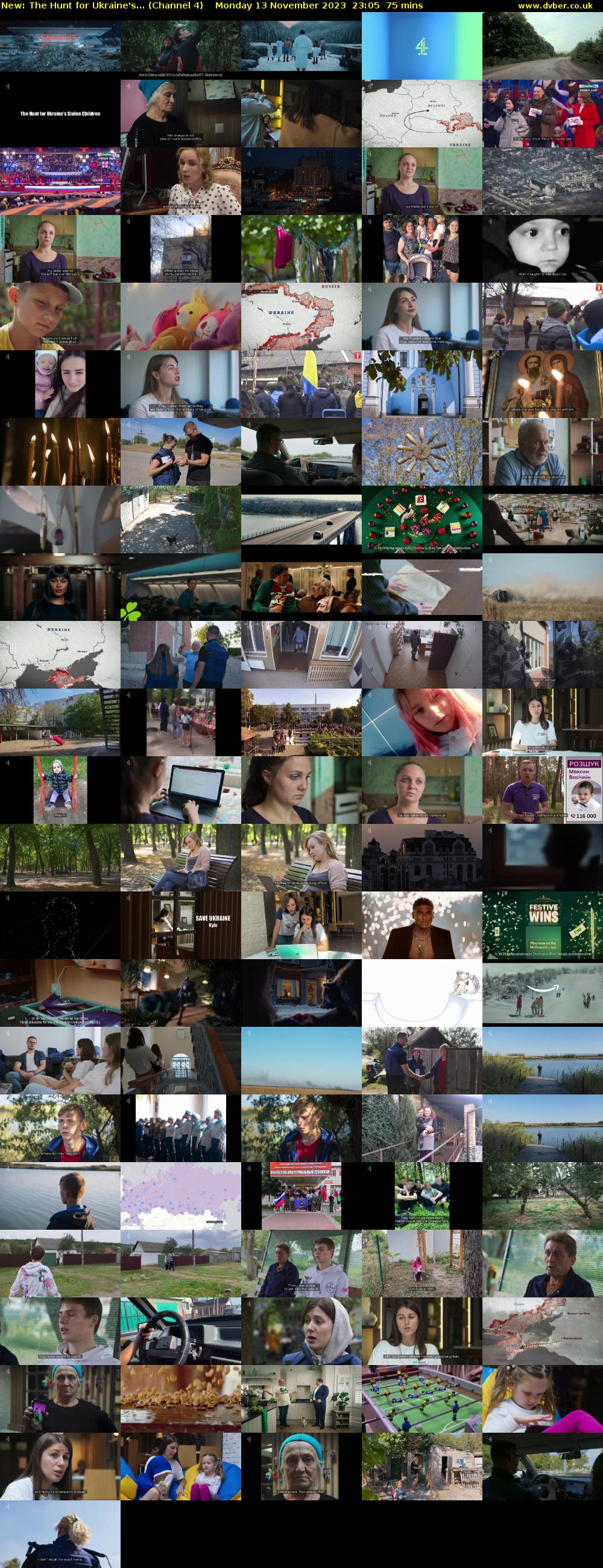 The Hunt for Ukraine's... (Channel 4) Monday 13 November 2023 23:05 - 00:20