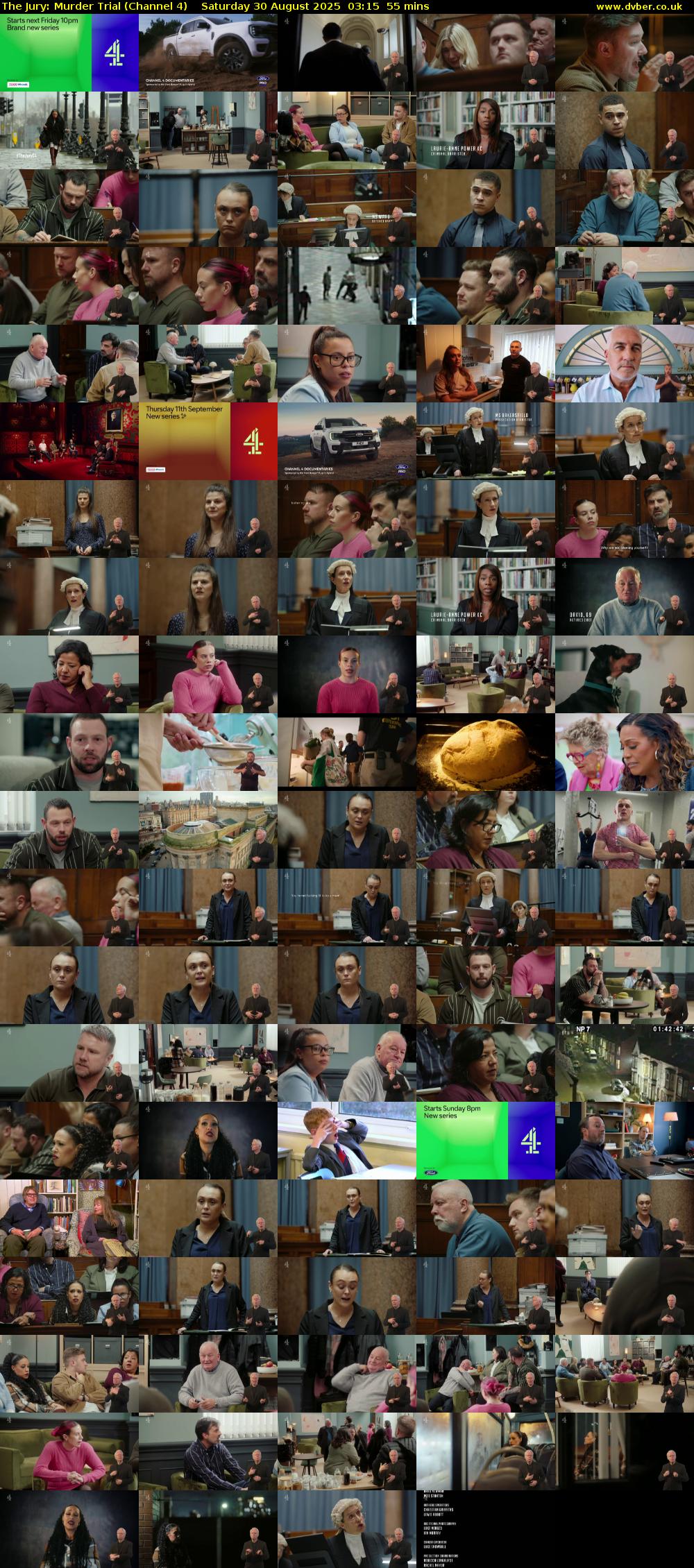 The Jury: Murder Trial (Channel 4) Saturday 30 August 2025 03:15 - 04:10