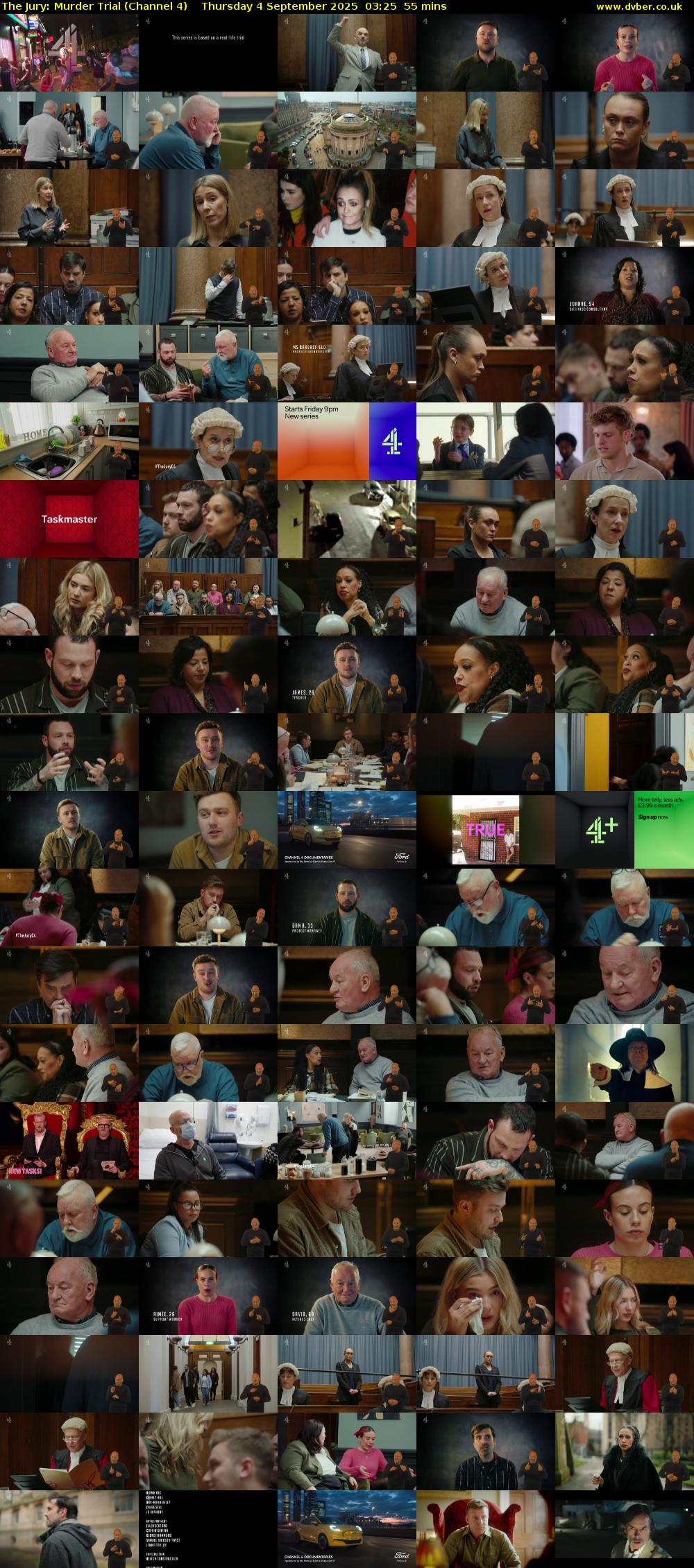 The Jury: Murder Trial (Channel 4) Thursday 4 September 2025 03:25 - 04:20