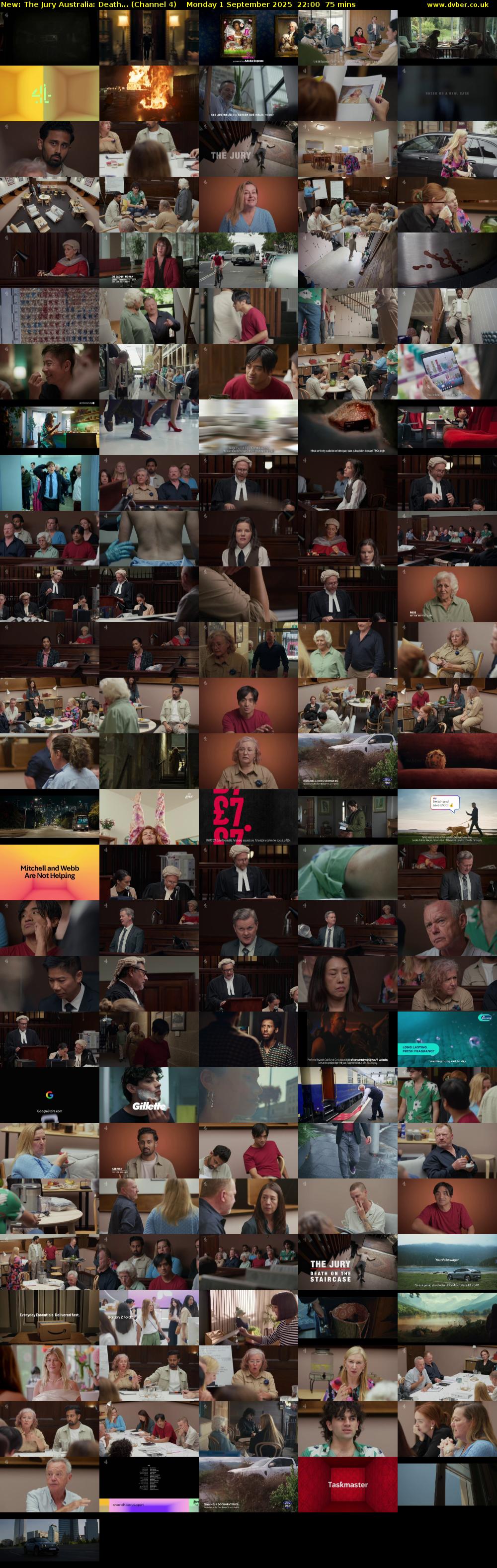 The Jury Australia: Death... (Channel 4) Monday 1 September 2025 22:00 - 23:15