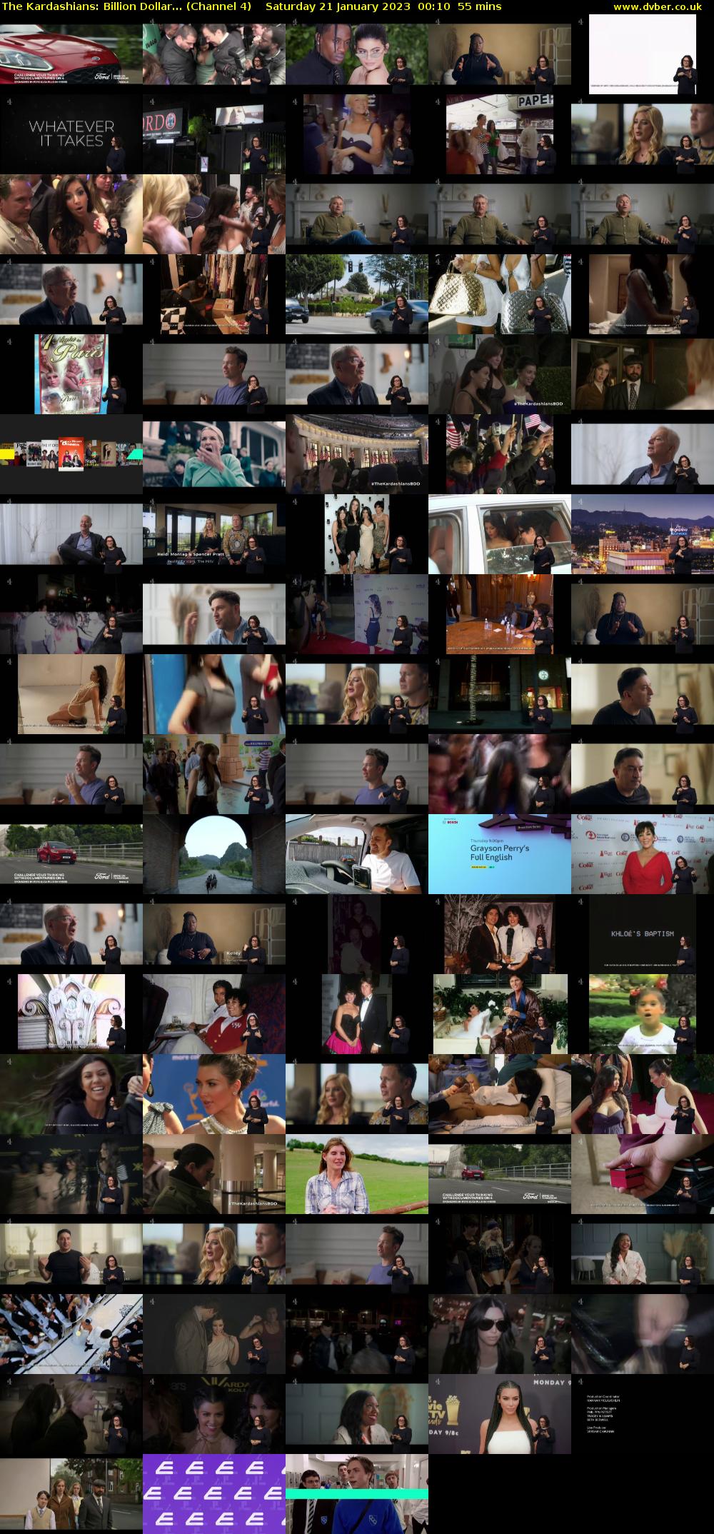 The Kardashians: Billion Dollar... (Channel 4) Saturday 21 January 2023 00:10 - 01:05