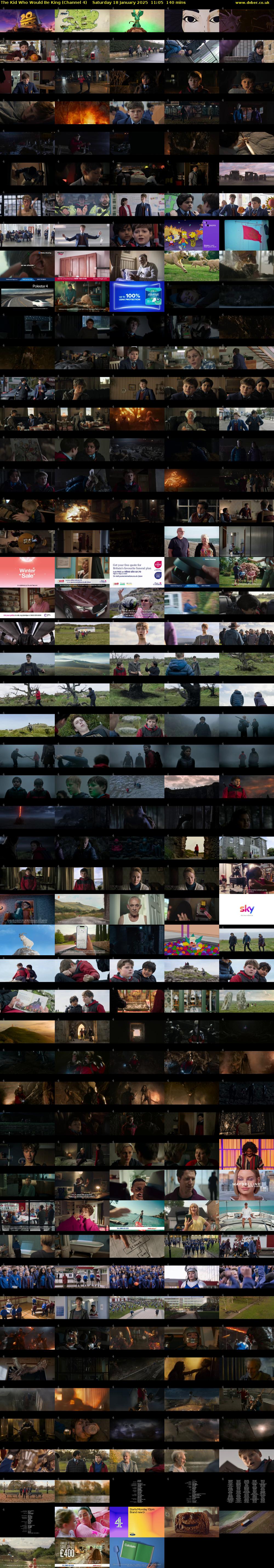 The Kid Who Would Be King (Channel 4) Saturday 18 January 2025 11:05 - 13:25