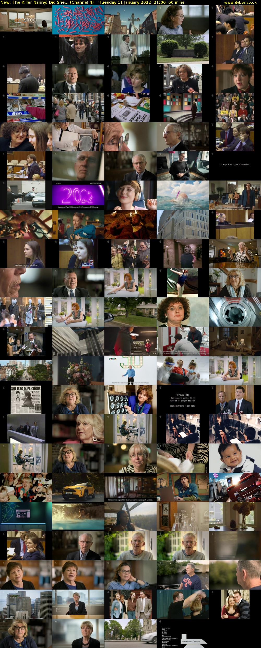 The Killer Nanny: Did She... (Channel 4) Tuesday 11 January 2022 21:00 - 22:00
