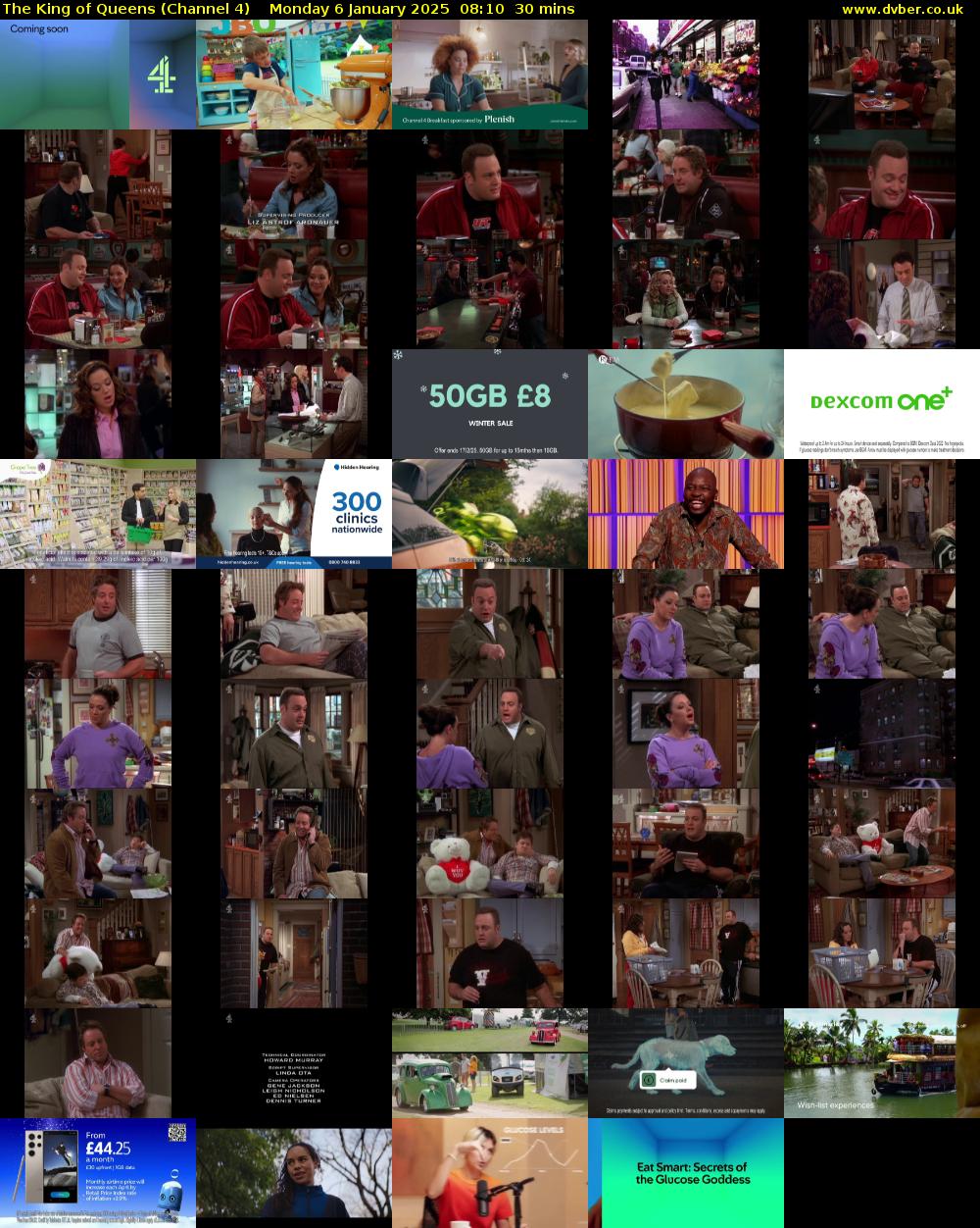 The King of Queens (Channel 4) Monday 6 January 2025 08:10 - 08:40