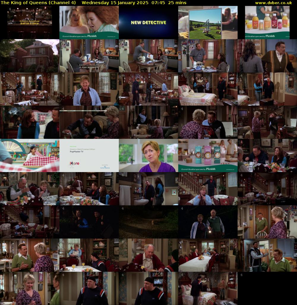 The King of Queens (Channel 4) Wednesday 15 January 2025 07:45 - 08:10