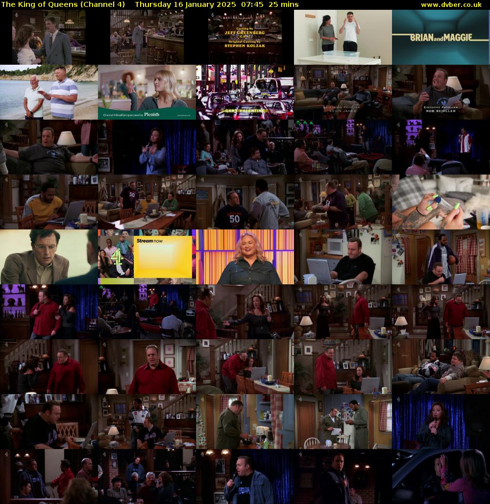 The King of Queens (Channel 4) Thursday 16 January 2025 07:45 - 08:10
