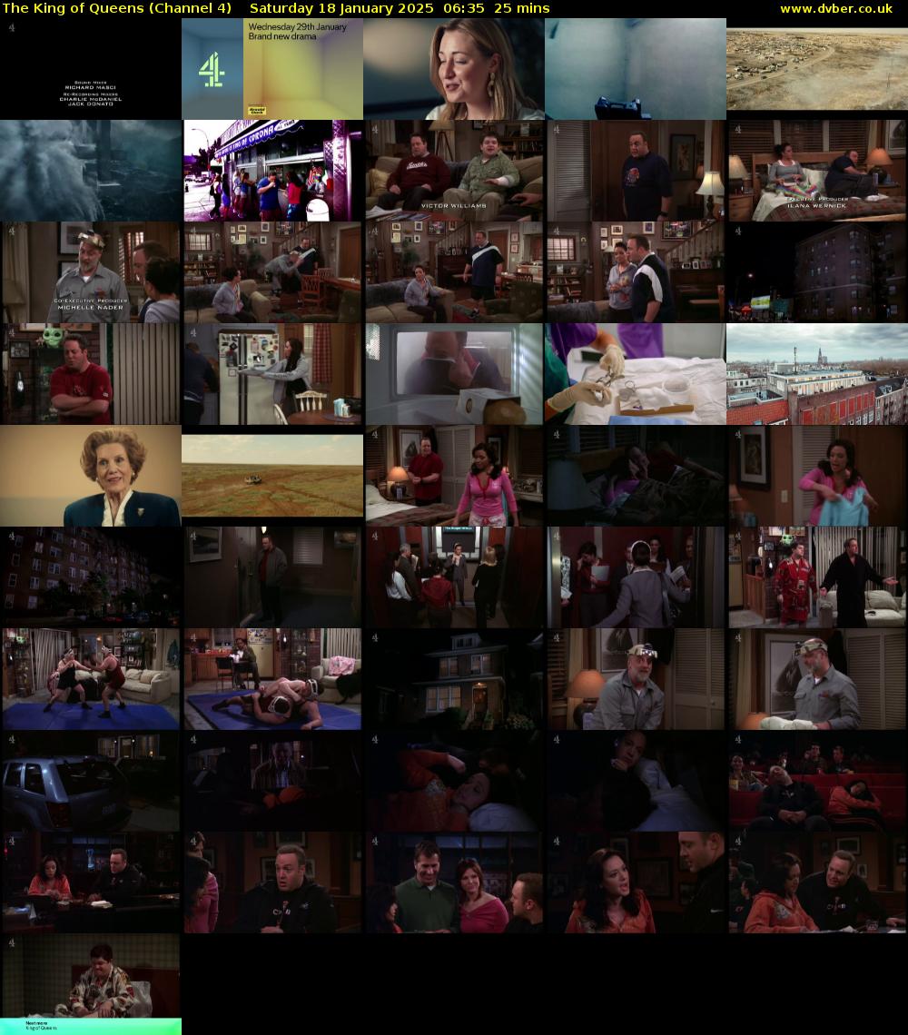 The King of Queens (Channel 4) Saturday 18 January 2025 06:35 - 07:00