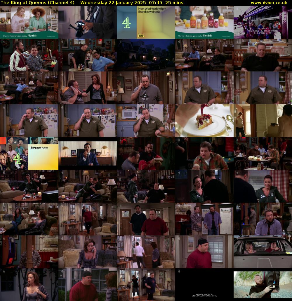 The King of Queens (Channel 4) Wednesday 22 January 2025 07:45 - 08:10