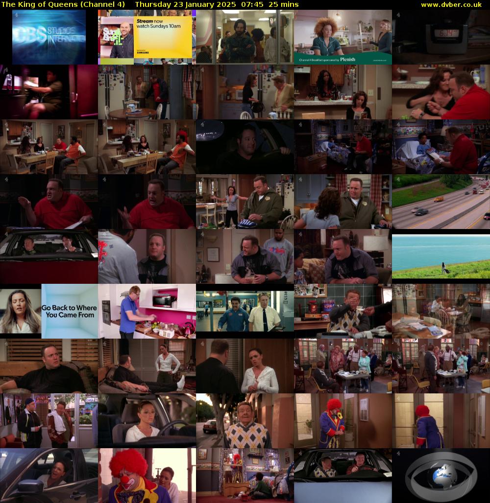 The King of Queens (Channel 4) Thursday 23 January 2025 07:45 - 08:10