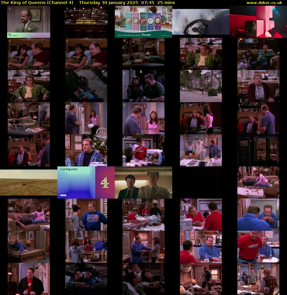 The King of Queens (Channel 4) Thursday 30 January 2025 07:45 - 08:10