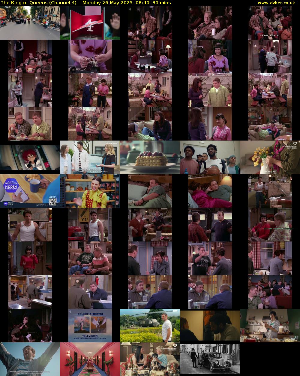 The King of Queens (Channel 4) Monday 26 May 2025 08:40 - 09:10