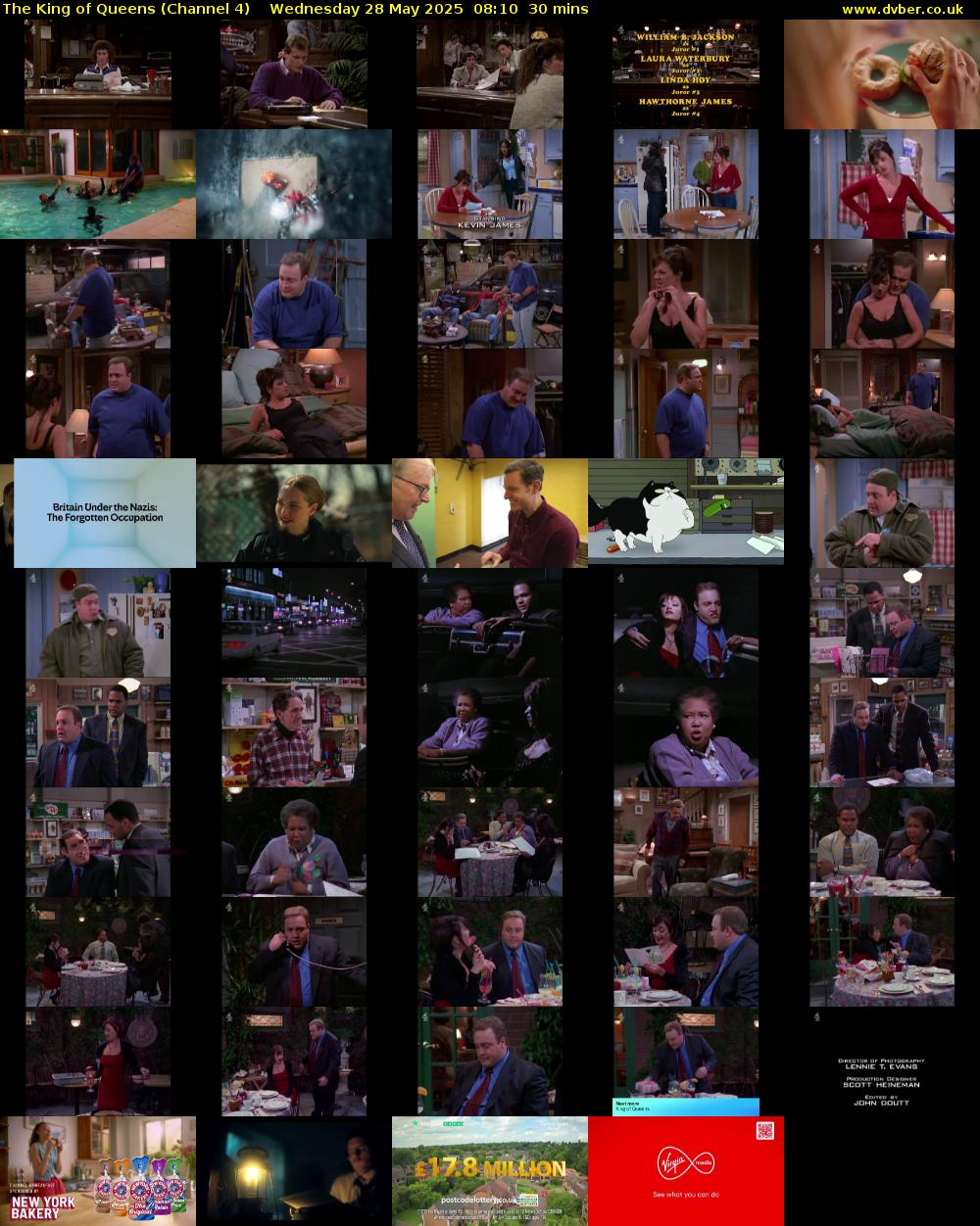 The King of Queens (Channel 4) Wednesday 28 May 2025 08:10 - 08:40