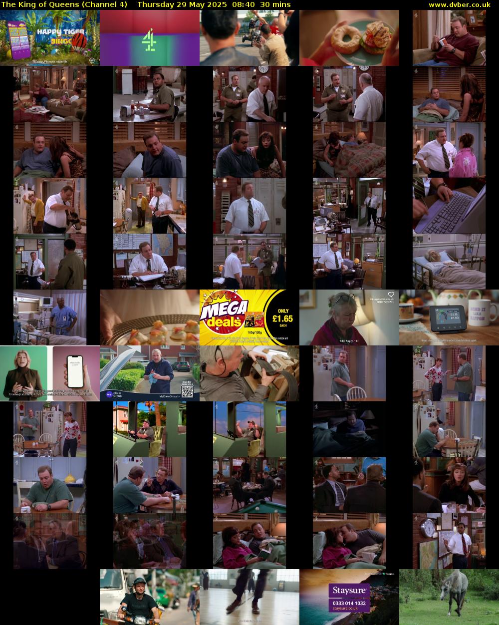 The King of Queens (Channel 4) Thursday 29 May 2025 08:40 - 09:10