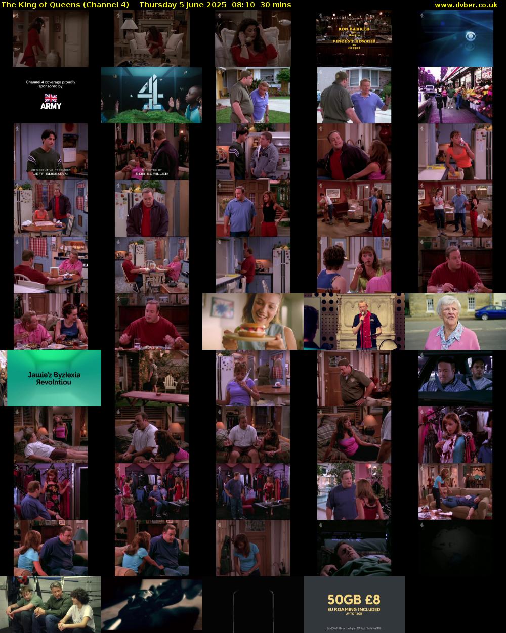 The King of Queens (Channel 4) Thursday 5 June 2025 08:10 - 08:40