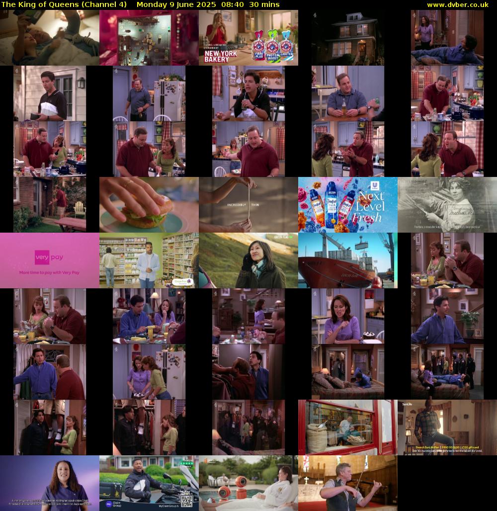 The King of Queens (Channel 4) Monday 9 June 2025 08:40 - 09:10