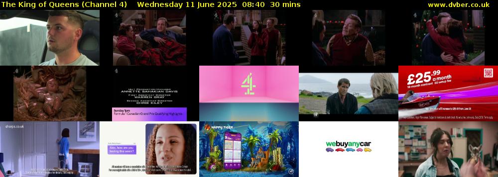The King of Queens (Channel 4) Wednesday 11 June 2025 08:40 - 09:10